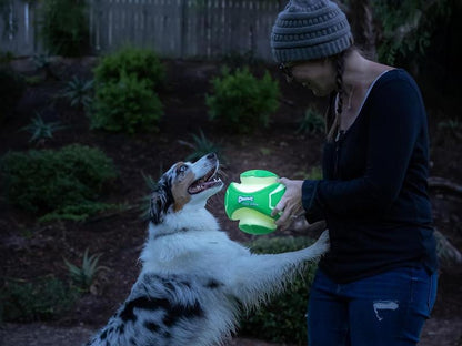 Kick Fetch Dog Toy Ball, Glow in the Dark, Small