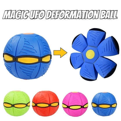 Pet Dog Toys Flying Saucer Ball Magic Deformation UFO TOYS Outdoor Sports Dog Training Equipment Dog'S Play Flying DISC